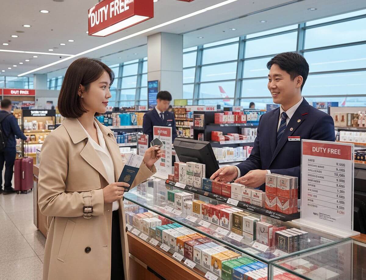 Prix cigarettes duty free Incheon