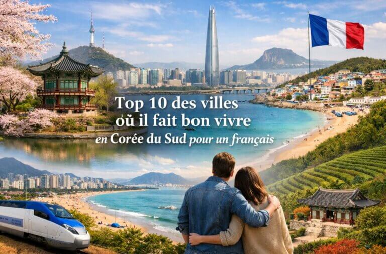 Top 10 des villes où il fait bon vivre en Corée du Sud pour un Français